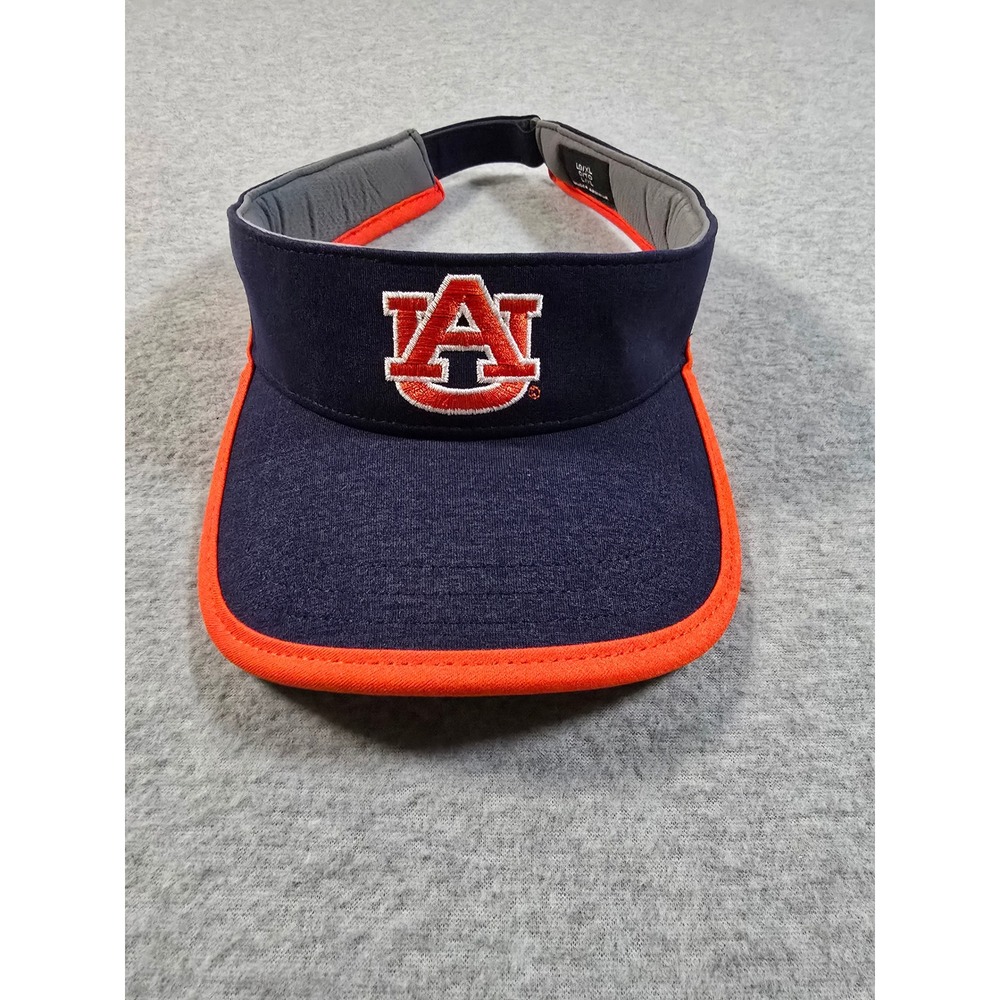 Under Armour Auburn Tigers Mens Visor Navy Blue Orange Adjustable Hat LG/XL